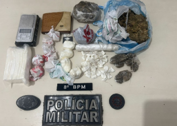 Polícia Militar fecha ponto de tráfico e apreende drogas no Setor 1