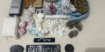 Polícia Militar fecha ponto de tráfico e apreende drogas no Setor 1