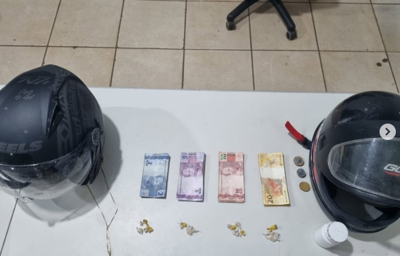 9º BPM apreende drogas e recupera motocicleta durante ocorrência de furto de energia em Porto Velho