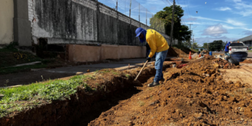 Obras do terceiro jardim de chuva entram em execução e ampliam ações de drenagem e paisagismo