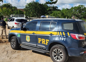 PRF recupera veículo furtado com sinais de adulteração na BR-424, em Caetés
