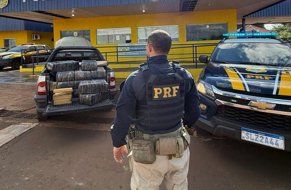 PRF apreende 513 Kg de maconha em Dourados (MS)