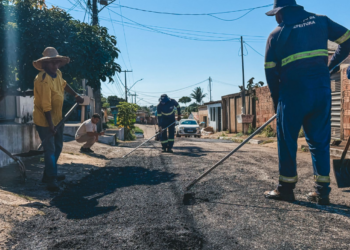 Bairro São João Batista recebe intervenção asfáltica da prefeitura