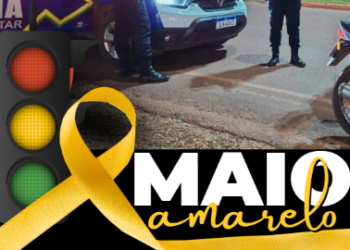 10º BPM PARTICIPA DA CAMPANHA “MAIO AMARELO” COM PALESTRAS E AÇÕES DE CONSCIENTIZAÇÃO NO TRÂNSITO