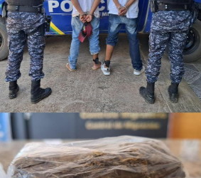 POLÍCIA MILITAR APREENDE DROGAS DURANTE A OPERAÇÃO BRASIL CONTRA O CRIME ORGANIZADO EM GUAJARÁ-MIRIM