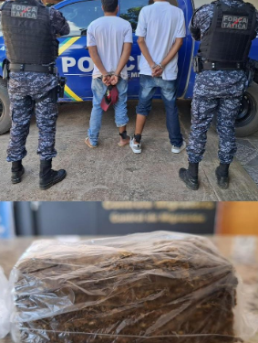 POLÍCIA MILITAR APREENDE DROGAS DURANTE A OPERAÇÃO BRASIL CONTRA O CRIME ORGANIZADO EM GUAJARÁ-MIRIM