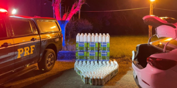 PRF prende contrabandista com 432 litros de agrotóxico em Alegrete