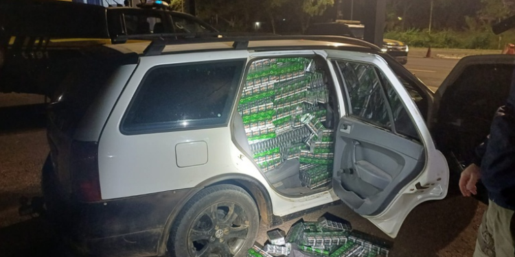 PRF prende homem com 15 mil maços de cigarros em Rosário do Sul