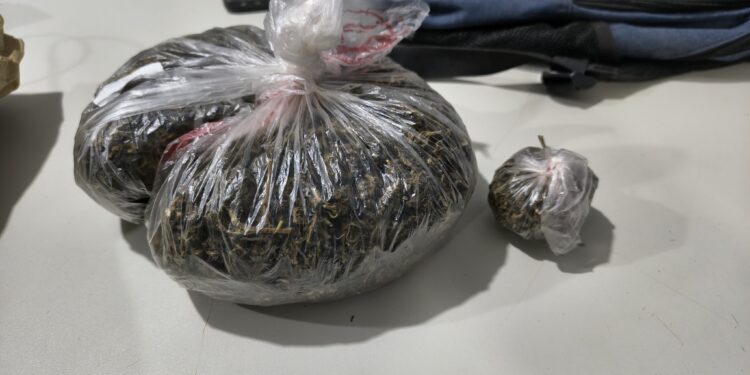 PM prendeu homem com maconha após abordagem em motocicleta na zona leste de Porto Velho