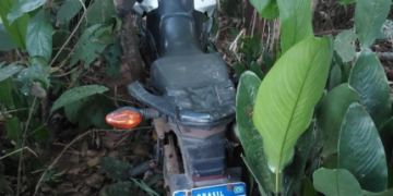 PM RECUPERA VEÍCULO FURTADO ESCONDIDO EM MATAGAL E DETÉM SUSPEITO