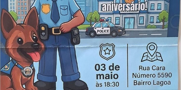 POLÍCIA MILITAR ATENDE A CONVITE DE CRIANÇA E PARTICIPA DE FESTA DE ANIVERSÁRIO