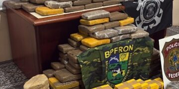 FORÇAS DE SEGURANÇA EM RONDÔNIA APREENDEM CERCA DE 300 KG DE DROGAS NO RIO MADEIRA