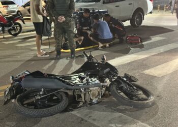 Motociclista fica ferido após colidir de frente com carro em cruzamento de Porto Velho