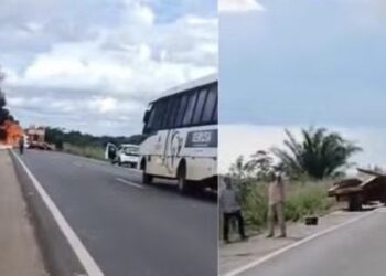 Motorista morre e outro fica ferido após acidente entre carretas na BR-364 em RO