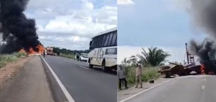 Motorista morre e outro fica ferido após acidente entre carretas na BR-364 em RO
