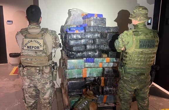 PF e BPFRON apreendem mais de 930 kg de maconha e 436 comprimidos de ecastasy
