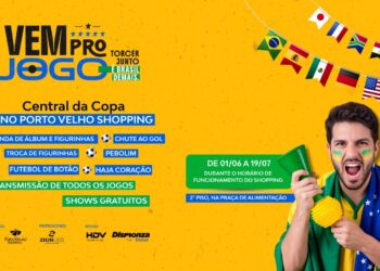 Central da Copa começa em 1º de junho com transmissões e atividades no Porto Velho Shopping