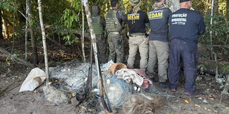 Operação IARA apreende armas, munições e petrechos utilizados em crimes ambientais no Rio Guaporé
