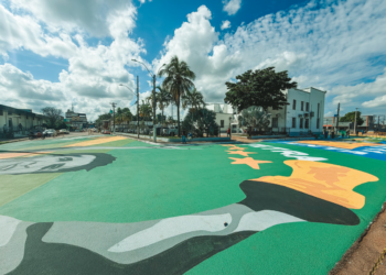 Pintura temática mobiliza operação de trânsito na região central de Porto Velho