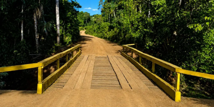 Ponte na RO-133 recebe melhorias em Machadinho D’Oeste, proporcionando mais segurança e condições de tráfego