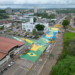 Espírito da Copa do Mundo transforma o coração do comércio no centro da capital
