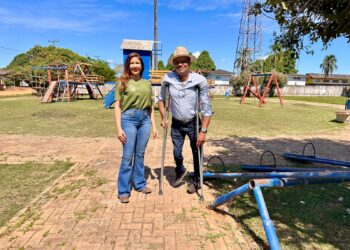 Deputada Federal Cristiane Lopes garante revitalização da Praça de Nova Londrina em Ji-Paraná