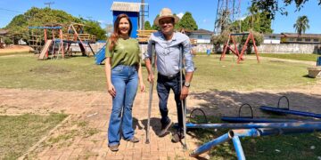 Deputada Federal Cristiane Lopes garante revitalização da Praça de Nova Londrina em Ji-Paraná