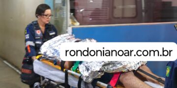 Grave acidente na BR-364 em Porto Velho: veículo capota e vítima é socorrida por helicóptero