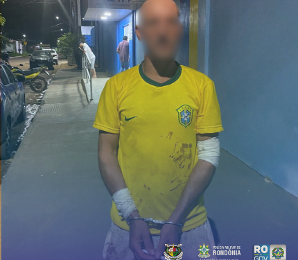 AÇÃO DO 5º BPM RESULTA EM PRISÃO DE FORAGIDO APÓS OCORRÊNCIA DE LESÃO POR ARMA BRANCA