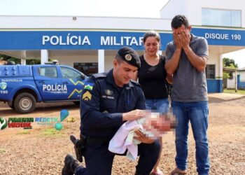 Policial militar salva recém-nascida engasgada em Espigão do Oeste