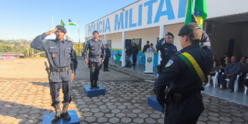 10º BPM REALIZA SOLENIDADE DE PASSAGEM DE COMANDO EM SANTA LUZIA D’OESTE/RO.