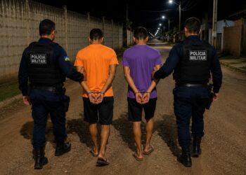 PMRO prende dois suspeitos por violação de domicílio e garante segurança de idosos em Nova Mamoré