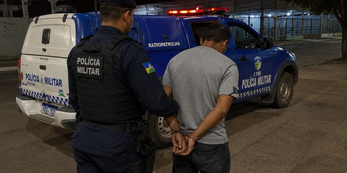 PMRO cumpre mandado de prisão durante patrulhamento ostensivo em Guajará-Mirim