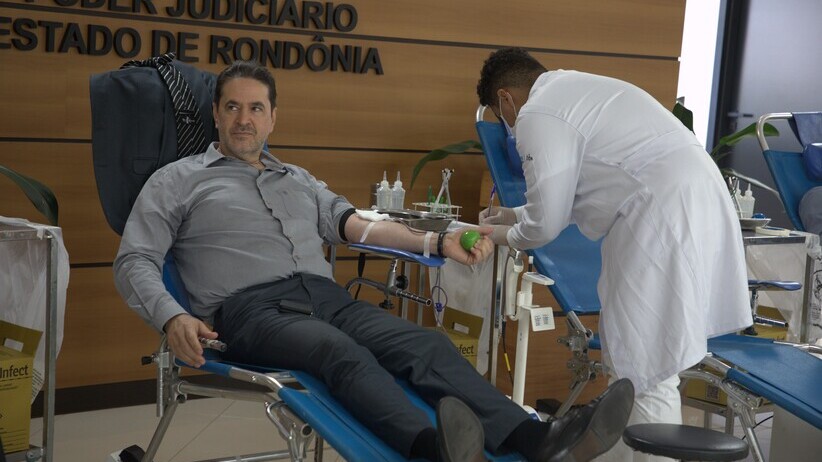 Campanha de doação de sangue mobiliza voluntários no TJRO