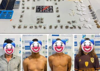 Polícia Militar de Rondônia prende três homens por tráfico de drogas em Porto Velho