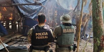 PF e Ibama combatem garimpo ilegal em terra indígena
