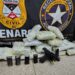 DENARC e Receita Federal apreendem 12 quilos de skunk e pistola 9 mm em Ji-Paraná