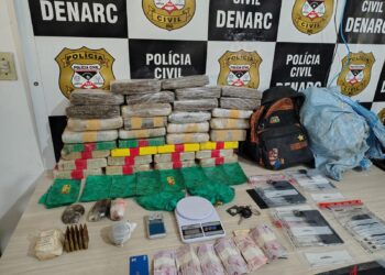 35 kg de drogas e munição de fuzil: DENARC desarticula célula do CV em Porto Velho e prende trio em flagrante