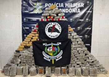 Polícia Militar de Rondônia apreende cerca de 345 tabletes de maconha em Porto Velho