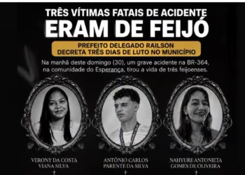 Vítimas de acidente fatal na BR-364 são de Feijó; motorista é preso