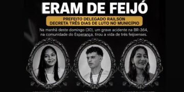 Vítimas de acidente fatal na BR-364 são de Feijó; motorista é preso