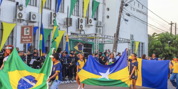 Escolas municipais de Porto Velho se reúnem amanhã em desfile cívico para celebrar a Independência do Brasil