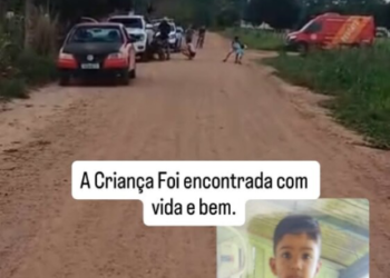 criança desaparece às margens do rio e é encontrada após quatro horas de buscas