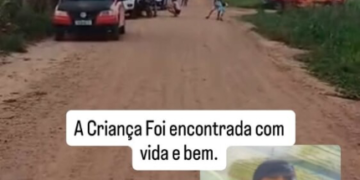 criança desaparece às margens do rio e é encontrada após quatro horas de buscas