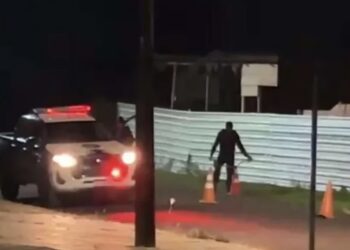 Pai de suspeito de matar homem com pedaço de concreto é preso preventivamente em Santa Luzia d’Oeste
