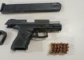 adolescente de 15 anos é flagrado com pistola; ele e o comparsa confessaram que iriam cometer novo assalto