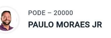 Paulo Moraes  lidera a corrida para a uma cadeira para  Deputado estadual estado 