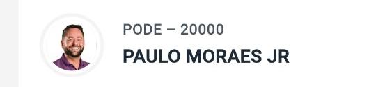 Paulo Moraes lidera a corrida para a uma cadeira para Deputado estadual estado