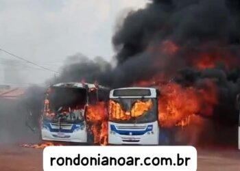 VEJA O VÍDEO:Incêndio atinge garagem da empresa Minerva em Rolim de Moura