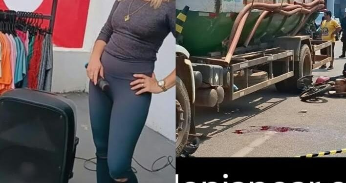 Mulher morre após ser atingida na cabeça por caminhão em acidente de moto em Porto Velho